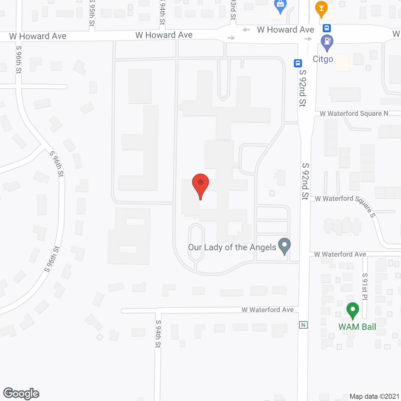 Map of the neighborhood around Clement Manor Adult Day Care