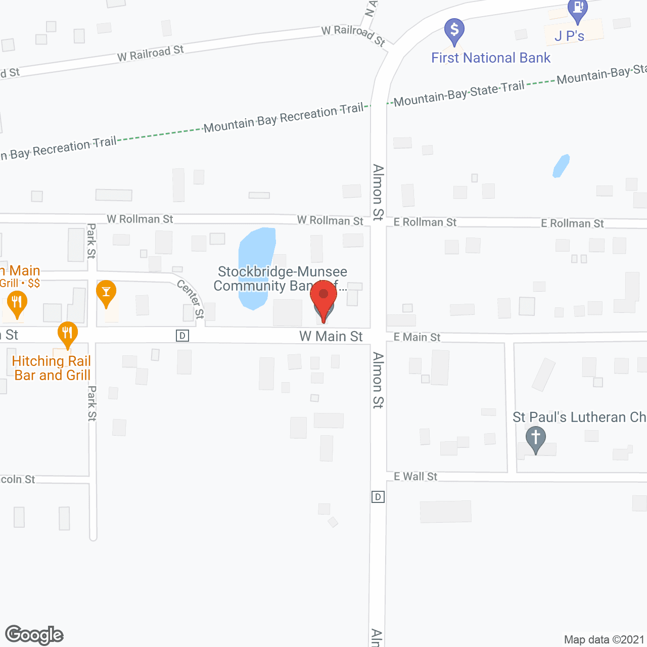 Map of the neighborhood around Ella Besaw Ctr