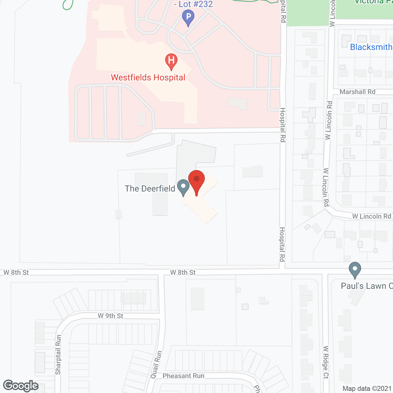 Map of the neighborhood around The Deerfield