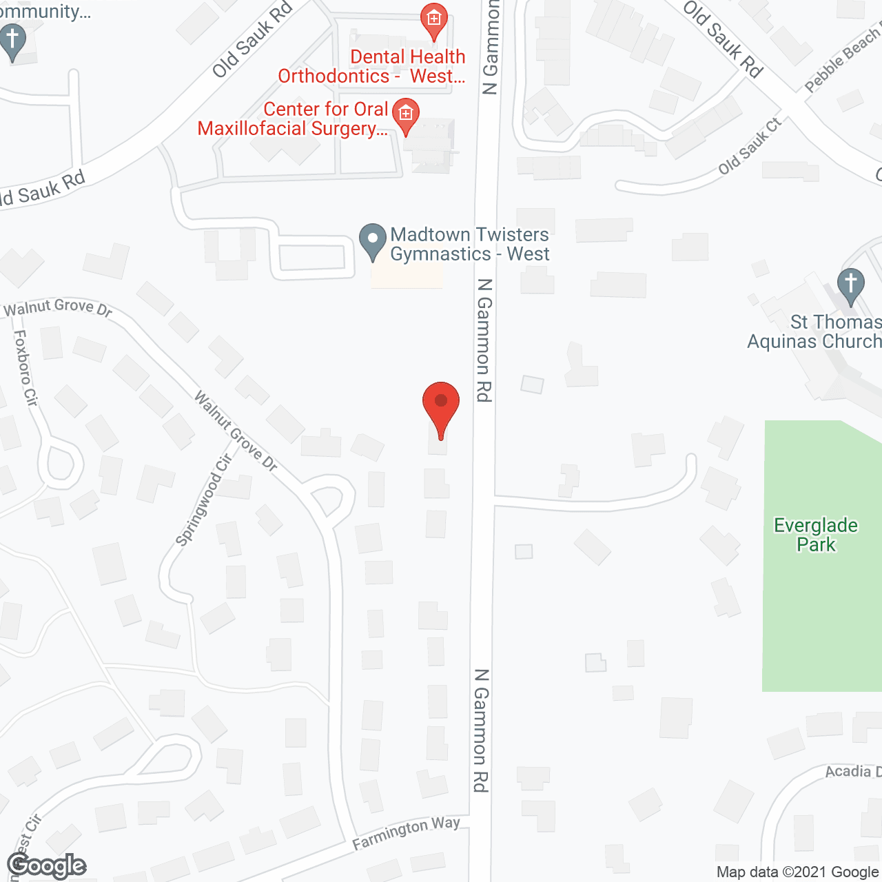 Map of the neighborhood around Pleasant View Place