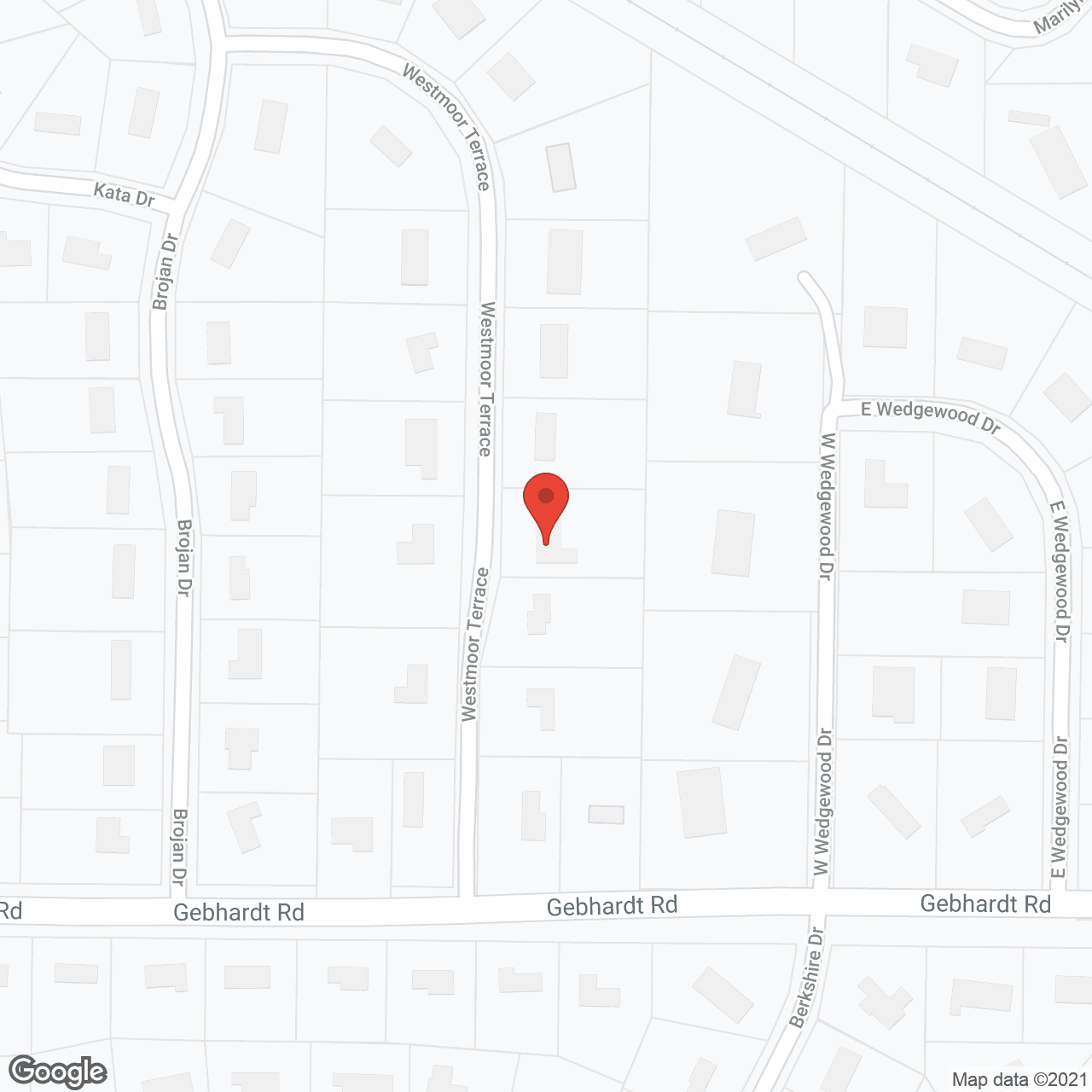 Map of the neighborhood around Fairview House