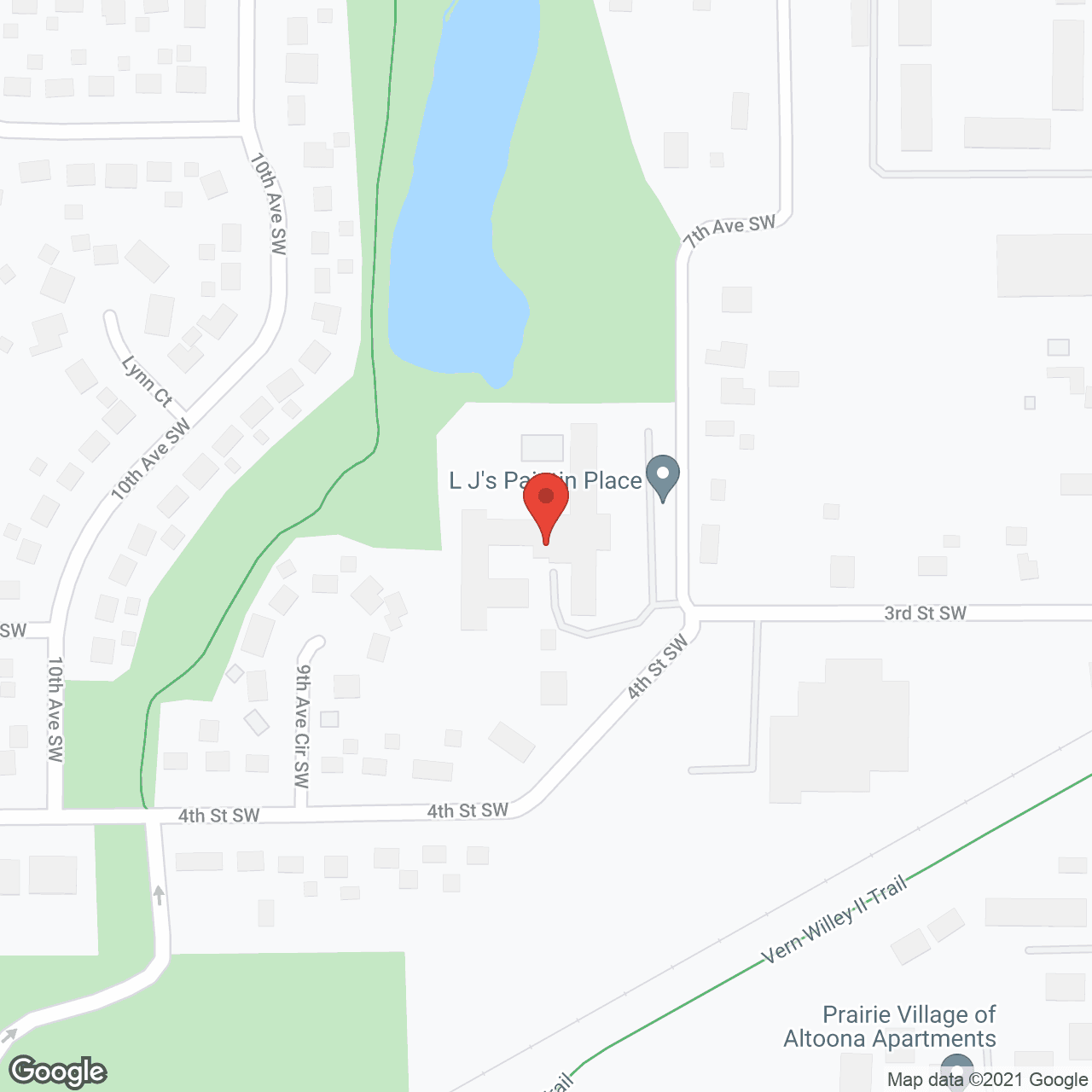 Map of the neighborhood around Altoona Nursing and Rehab