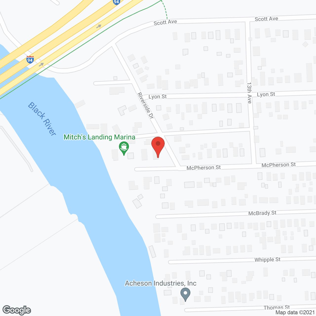 Map of the neighborhood around Harbor View Adult Foster Care
