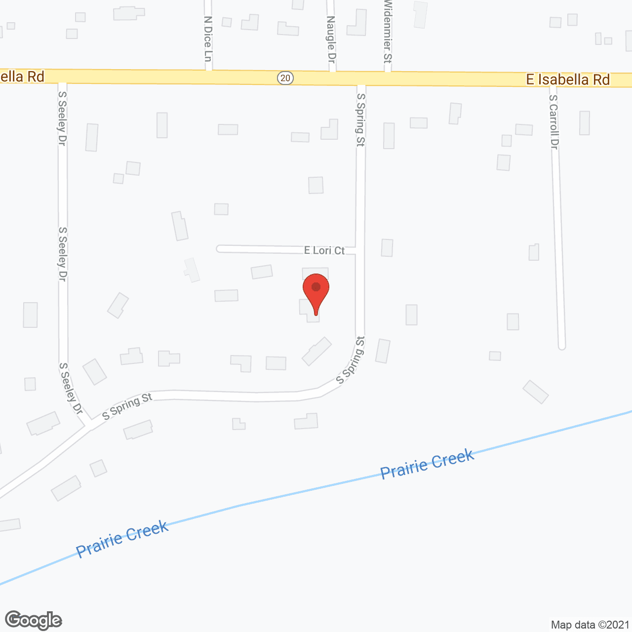 Map of the neighborhood around Crossett's Caring Home