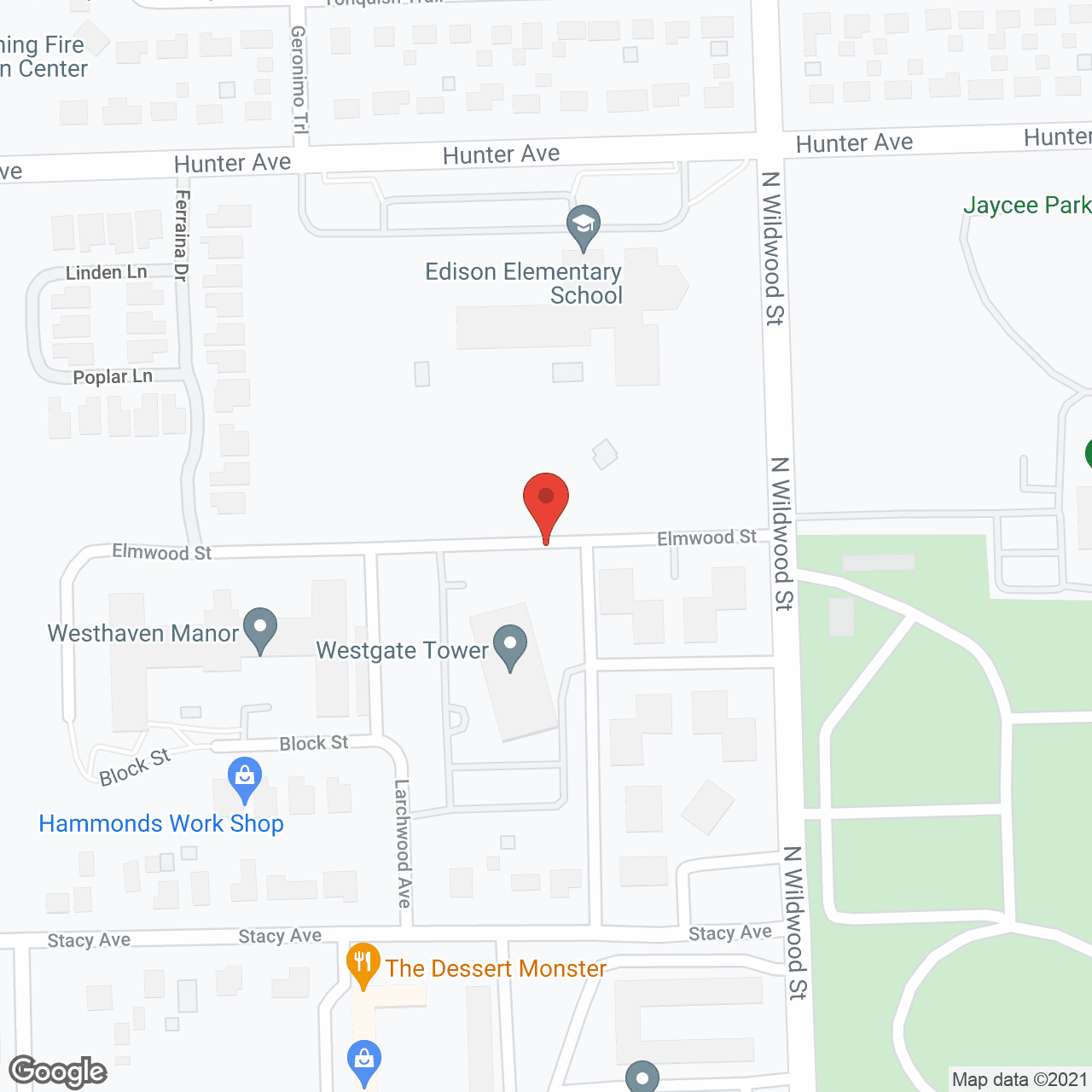 Map of the neighborhood around Westhaven Manor