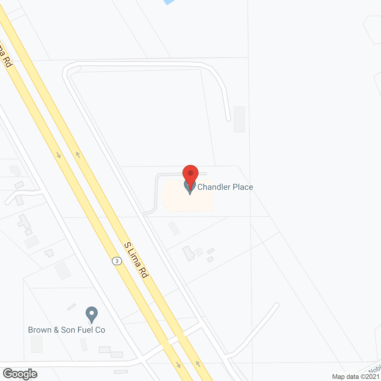 Map of the neighborhood around Chandler Place