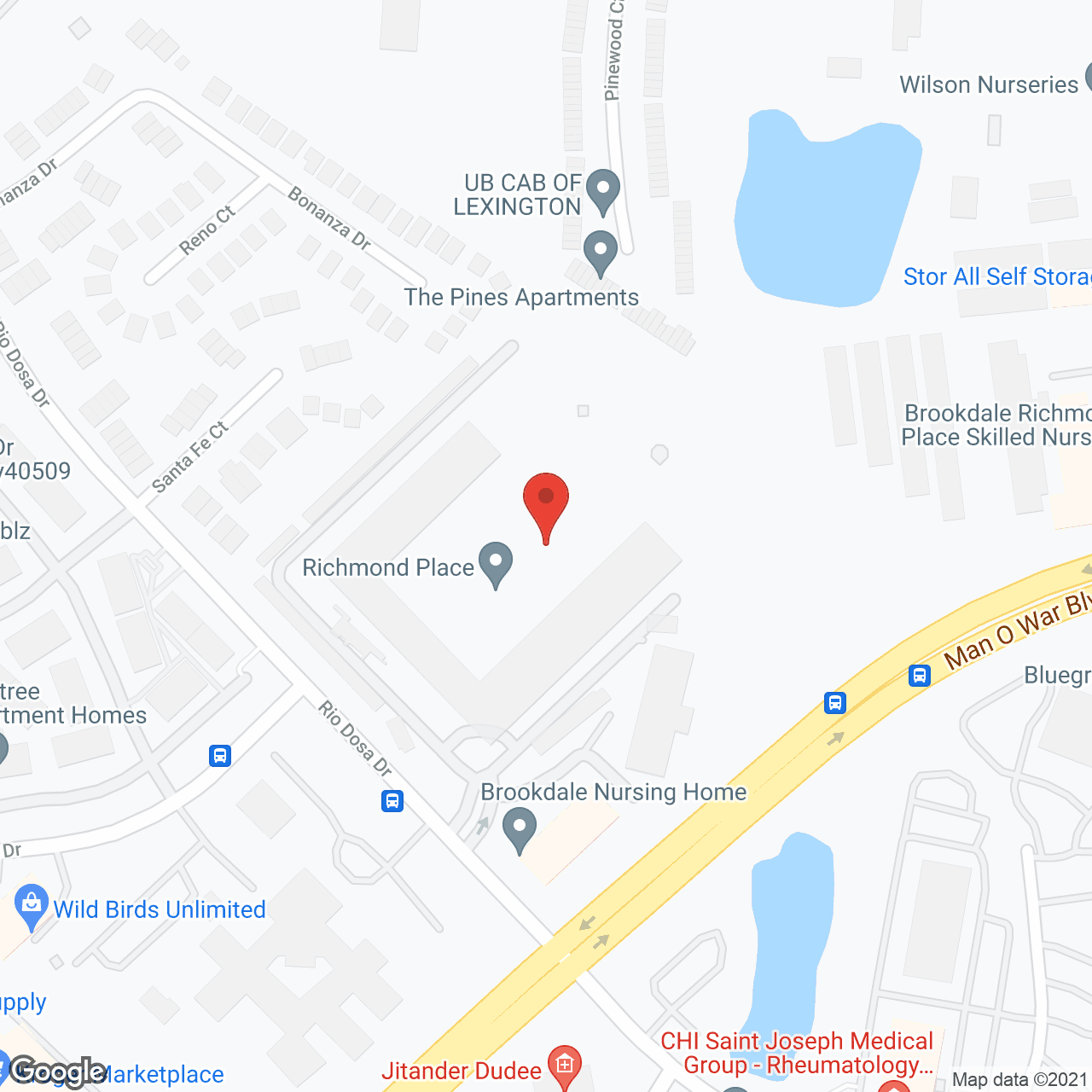 Map of the neighborhood around Richmond Place