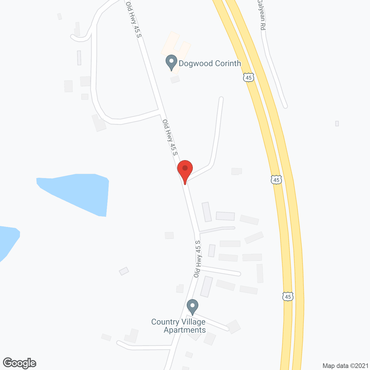 Map of the neighborhood around Dogwood Corinth