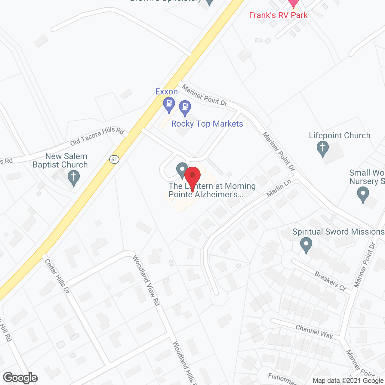 Map of the neighborhood around Morning Pointe Of Clinton