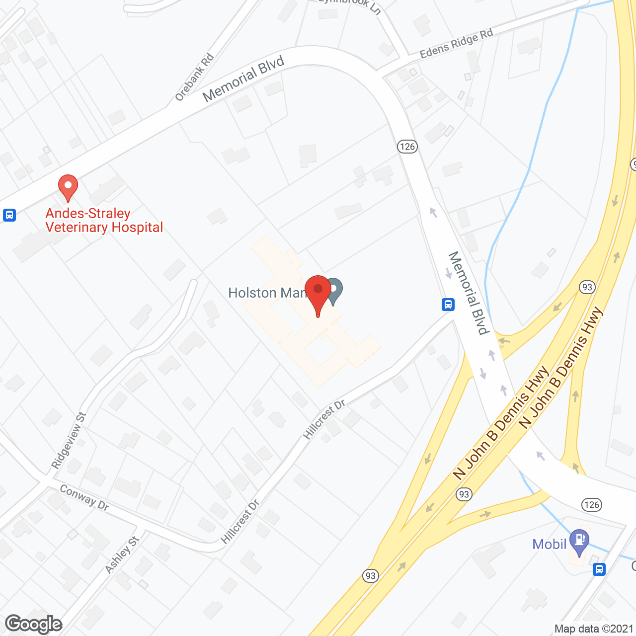 Map of the neighborhood around SunBridge Care and Rehabilitation - Hillside