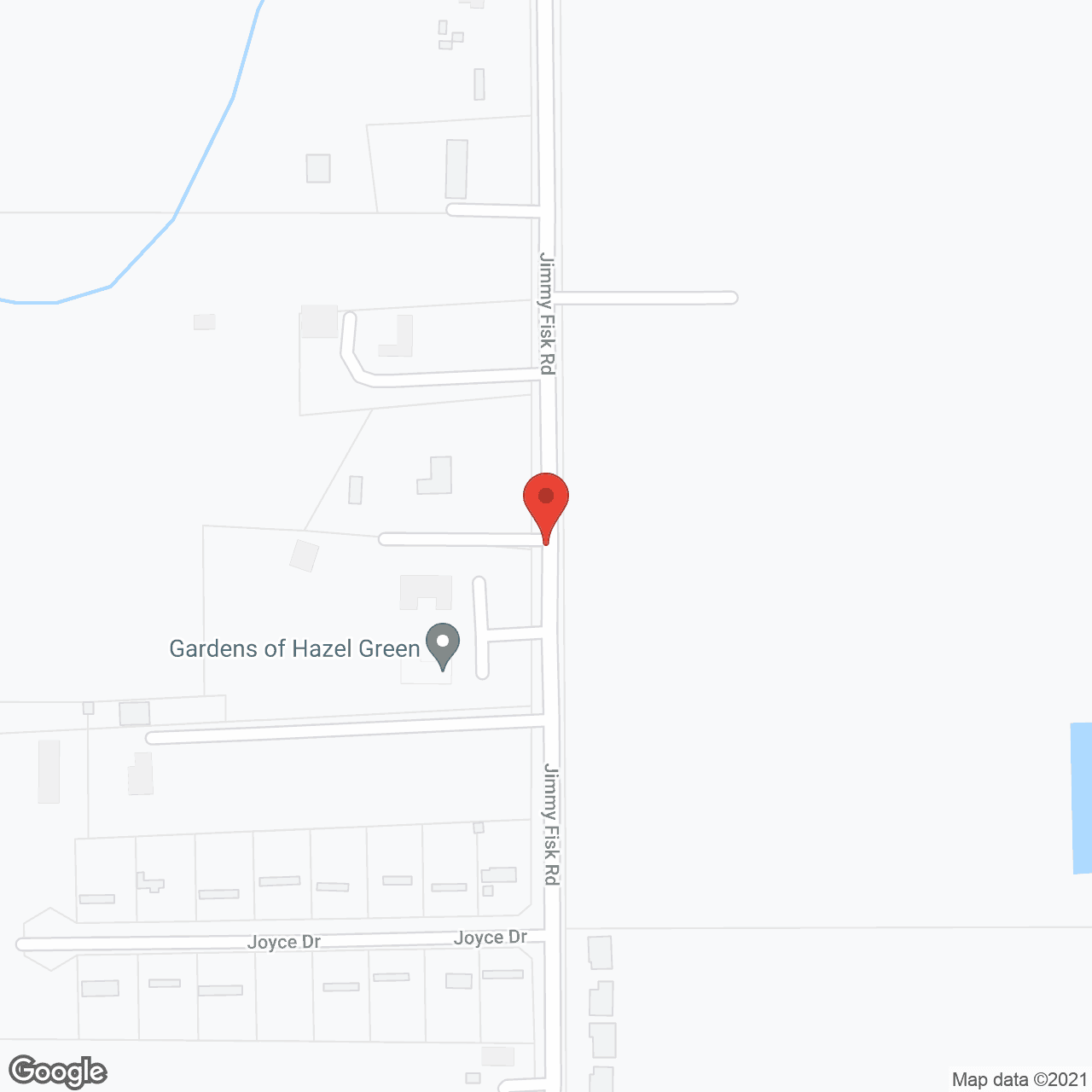Map of the neighborhood around Gardens of Hazel Green