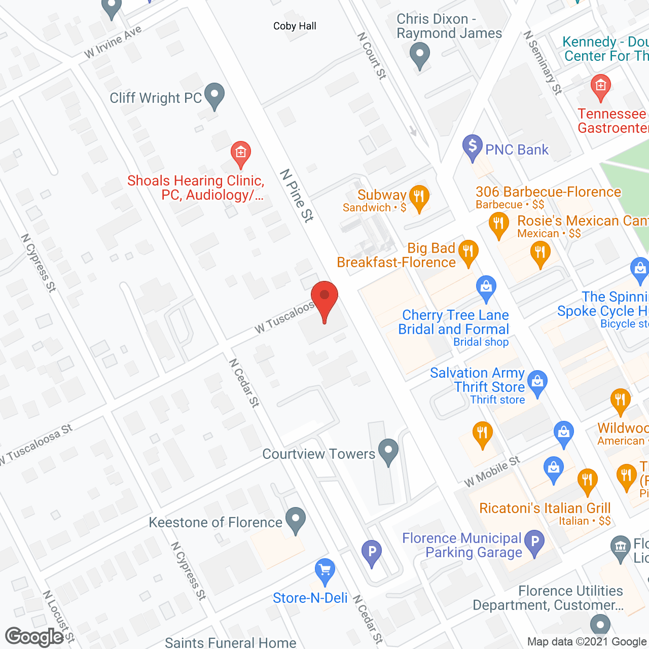 Map of the neighborhood around Grand Place