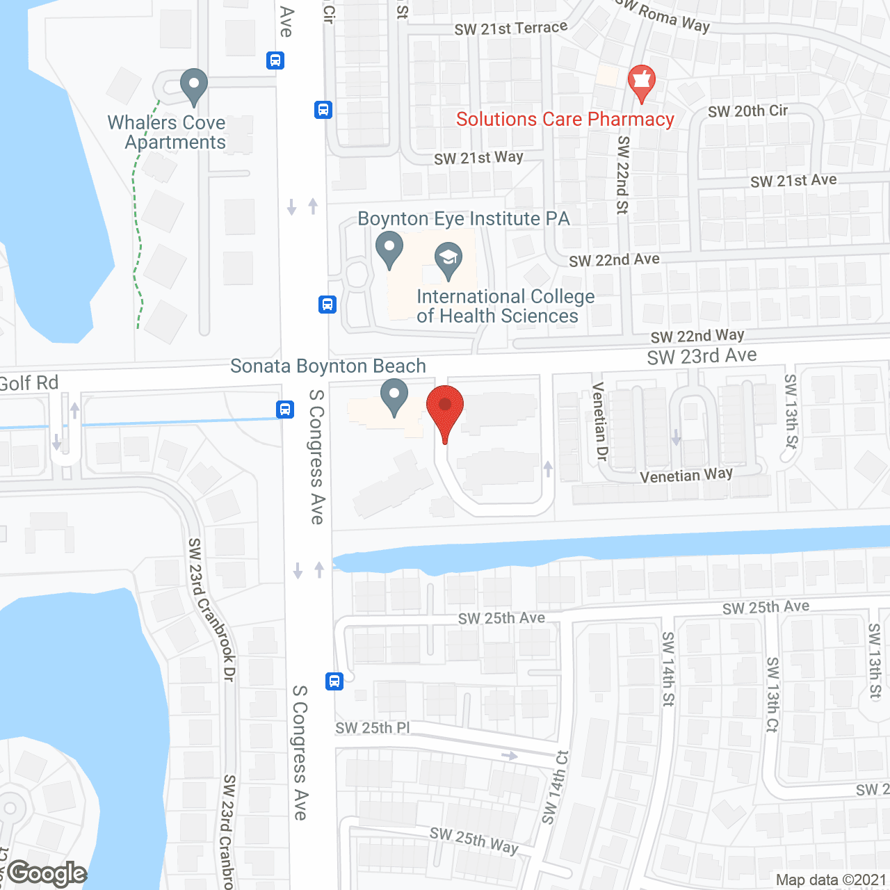 Map of the neighborhood around Sonata Boynton Beach