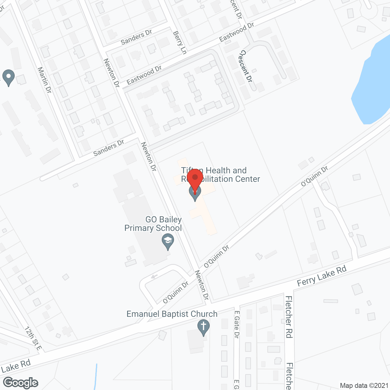 Map of the neighborhood around Golden Living Center Tifton