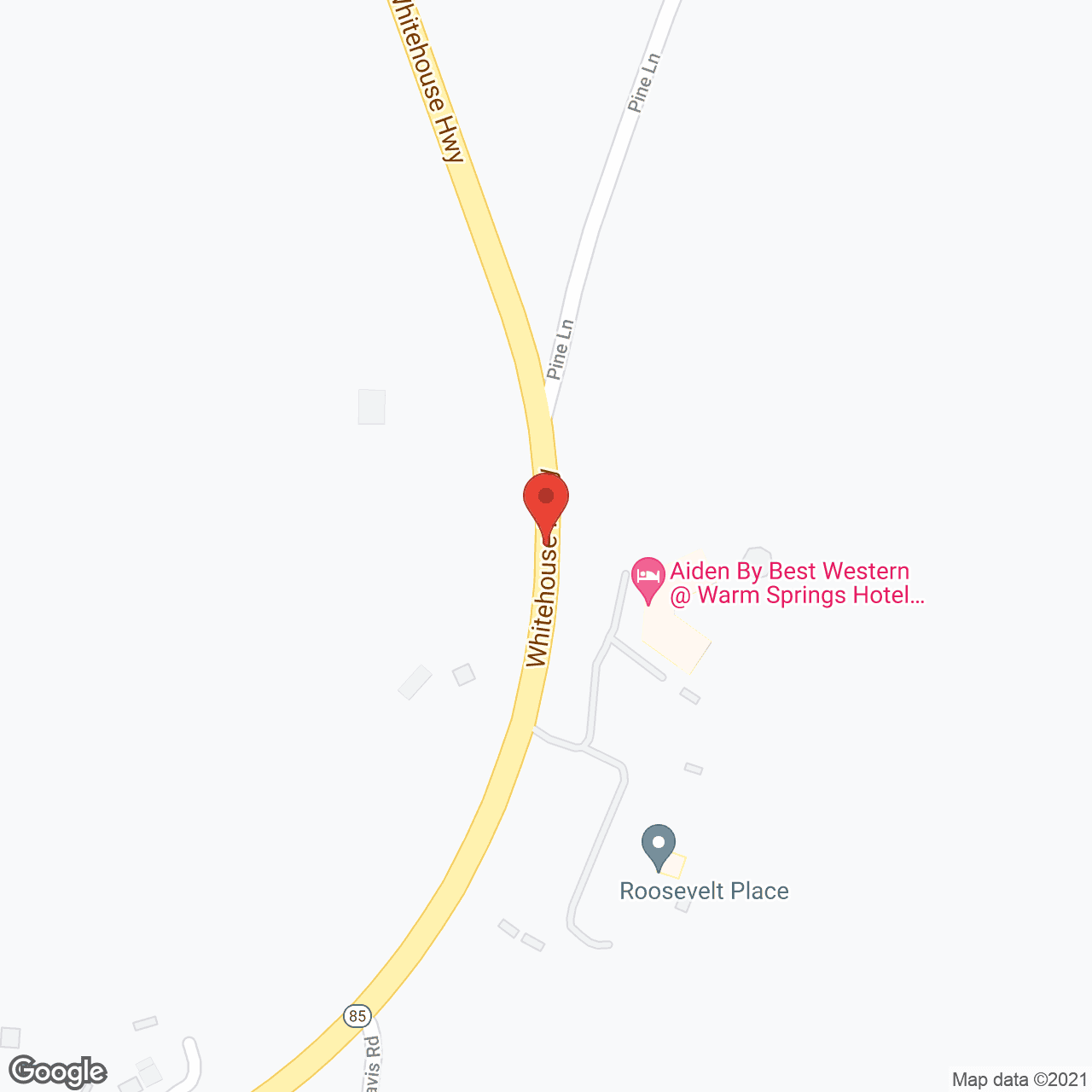 Map of the neighborhood around Mountainside of Warm Springs
