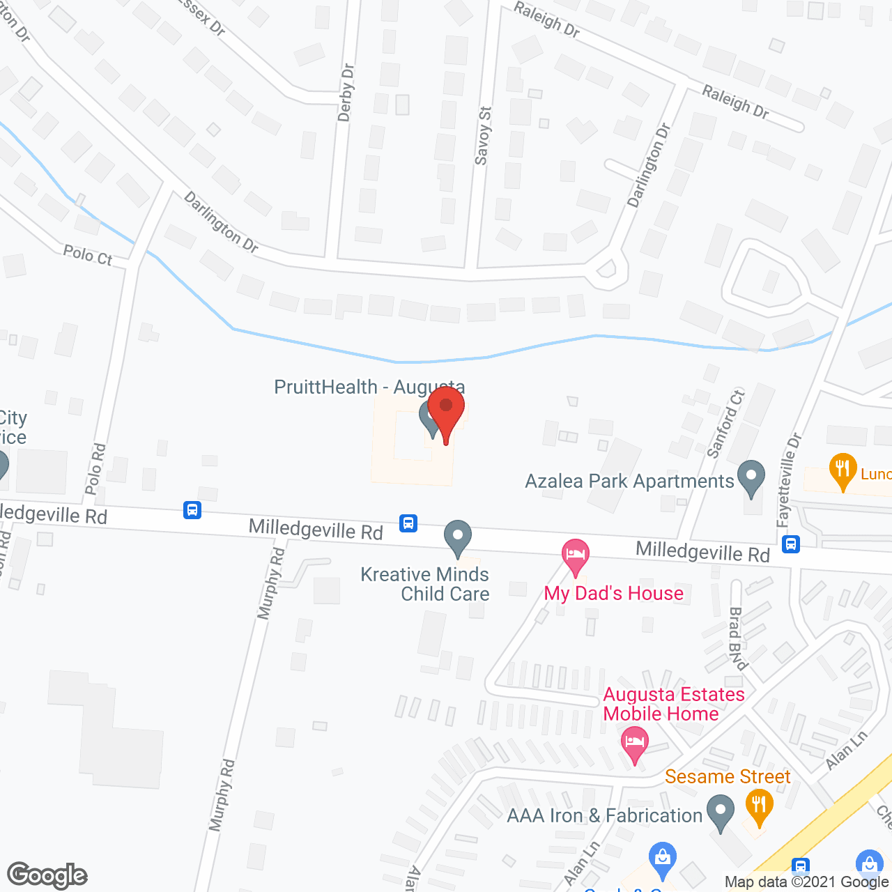 Map of the neighborhood around Blair House
