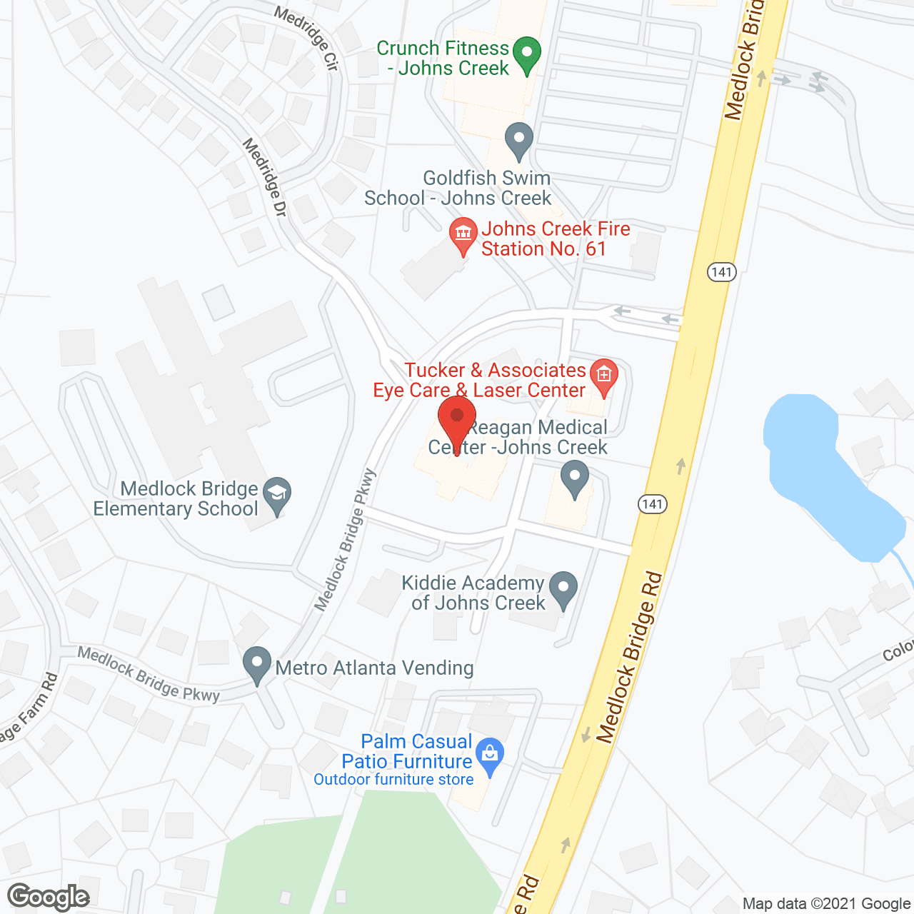 Map of the neighborhood around St. Ives Memory Care