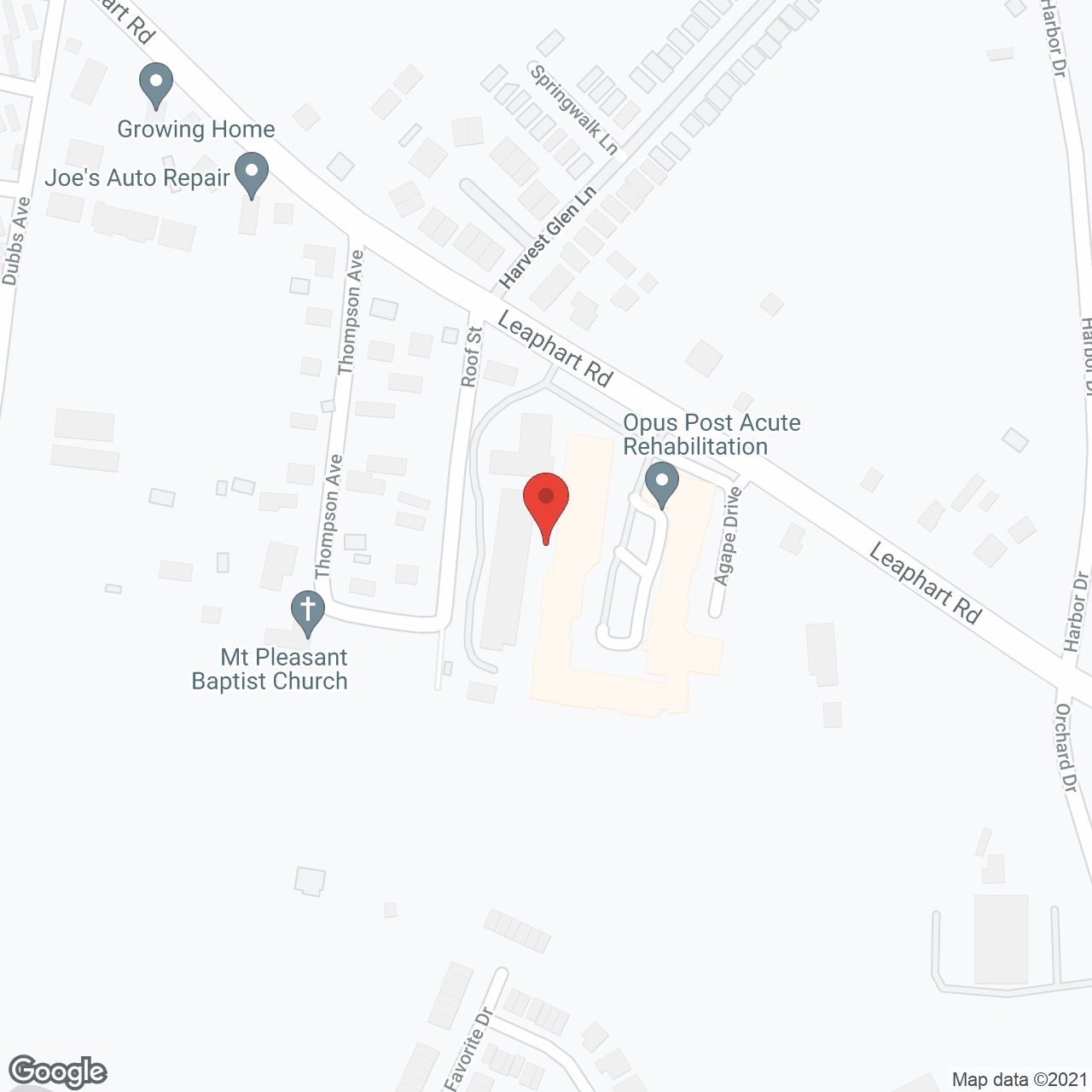Map of the neighborhood around Carolina Gardens at West Columbia
