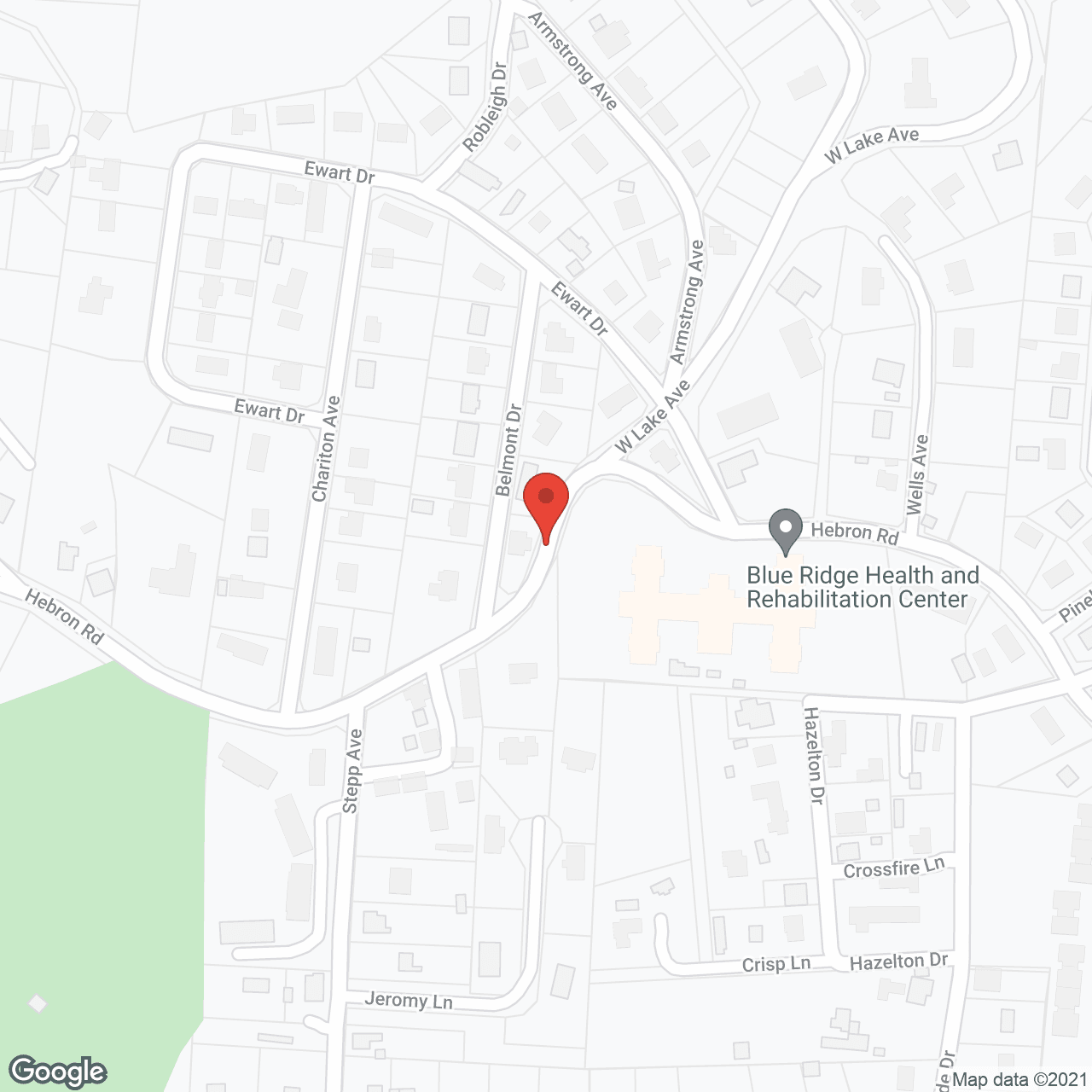 Map of the neighborhood around Golden LivingCenter Hendersonville