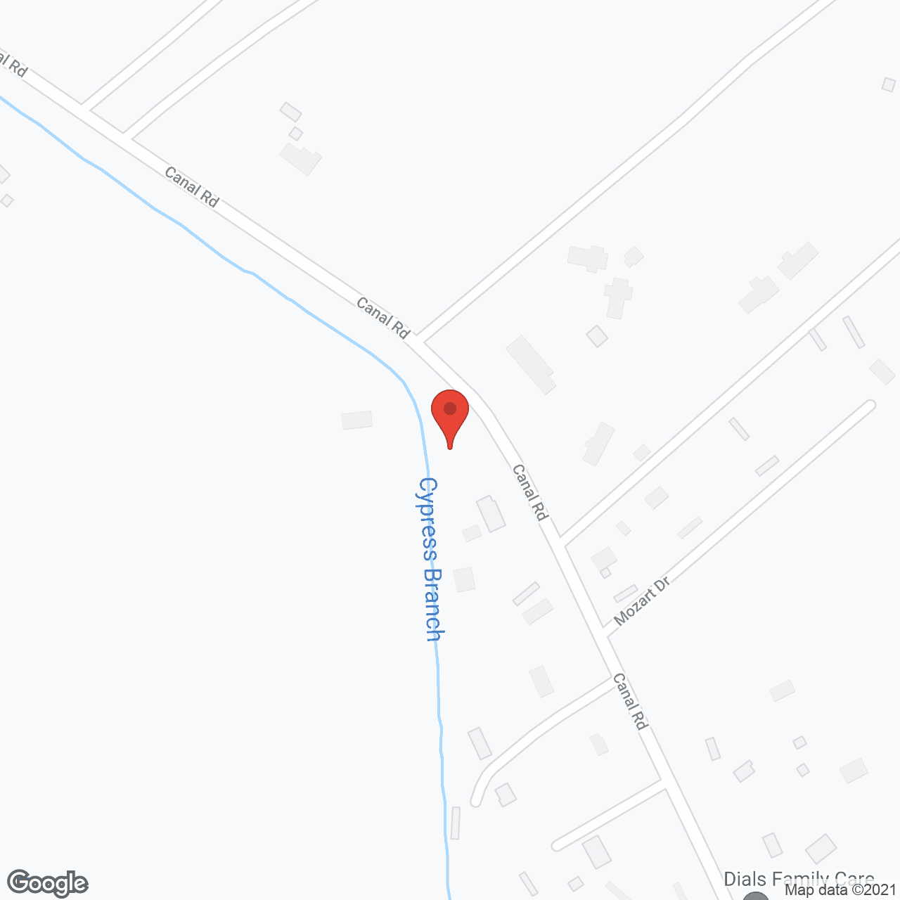 Map of the neighborhood around Dial's Family Care Home #1, 2, 3