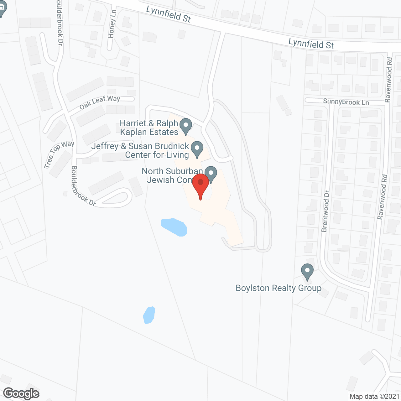 Map of the neighborhood around Kaplan Estates