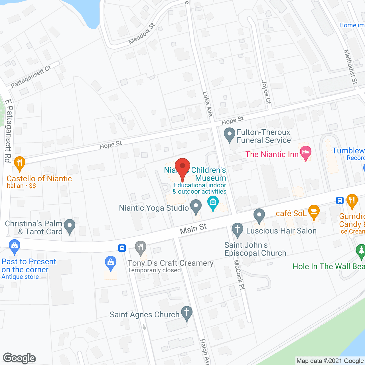 Map of the neighborhood around Crescent Point At Niantic