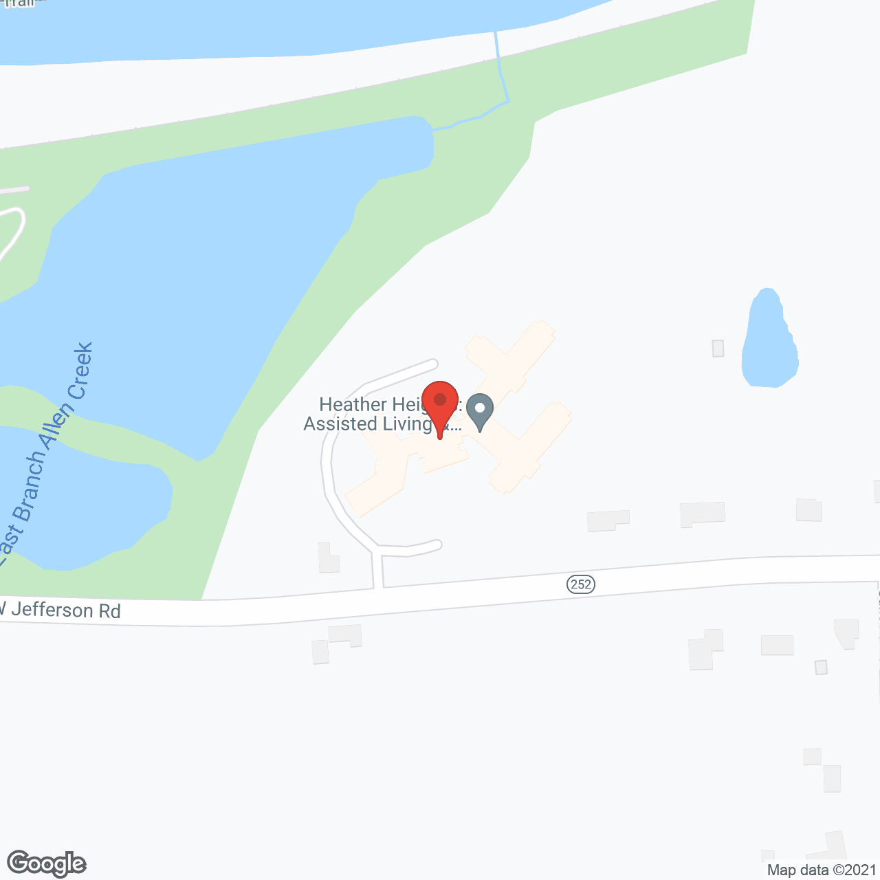 Map of the neighborhood around Heather Heights of Pittsford