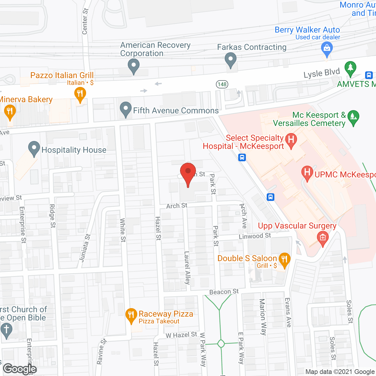 Map of the neighborhood around Sterling Home
