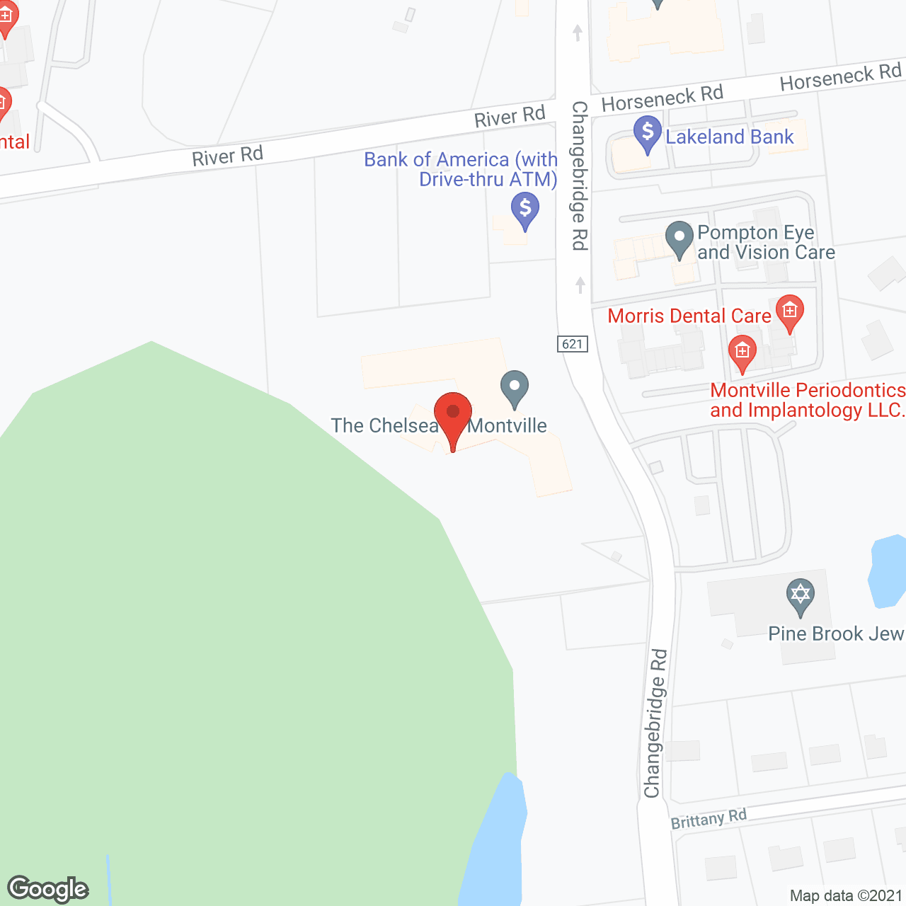 Map of the neighborhood around Mira Vie Montville