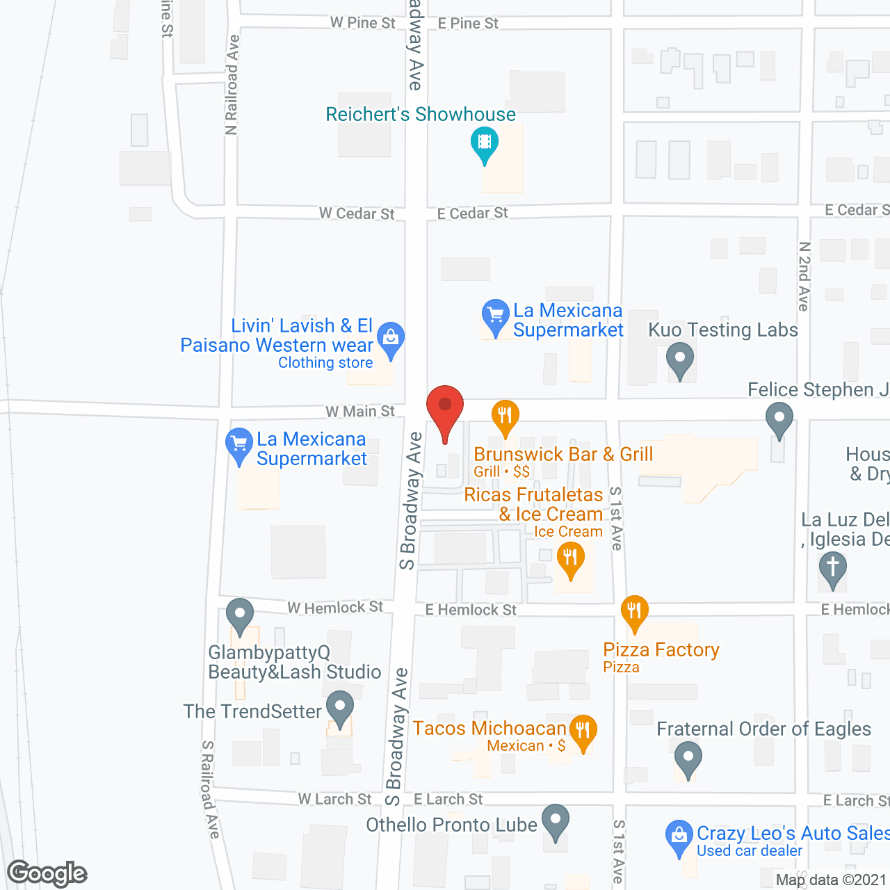 Map of the neighborhood around Weeping Ridge Estate Adult Hm
