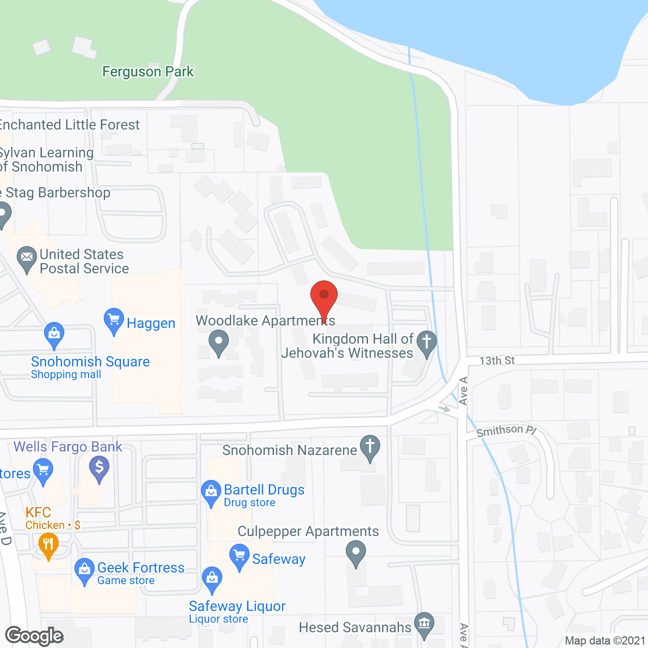 Map of the neighborhood around Woodlake Manor I Apartments