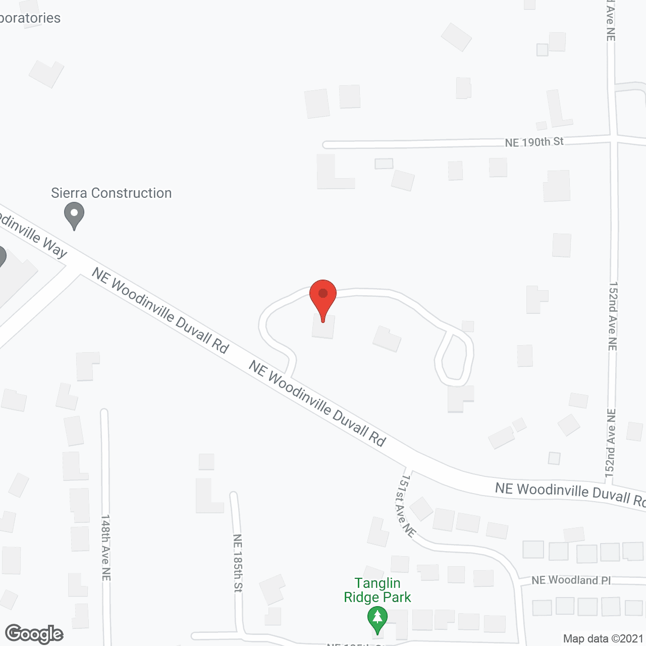 Map of the neighborhood around Above Woodinville House