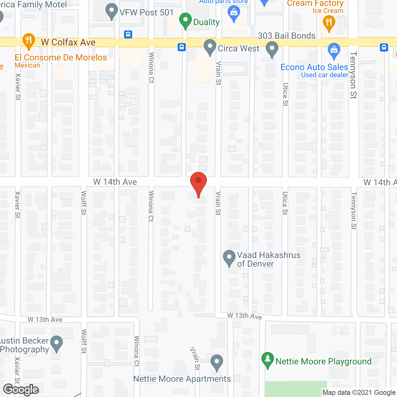 Map of the neighborhood around Just For Seniors Living Center I