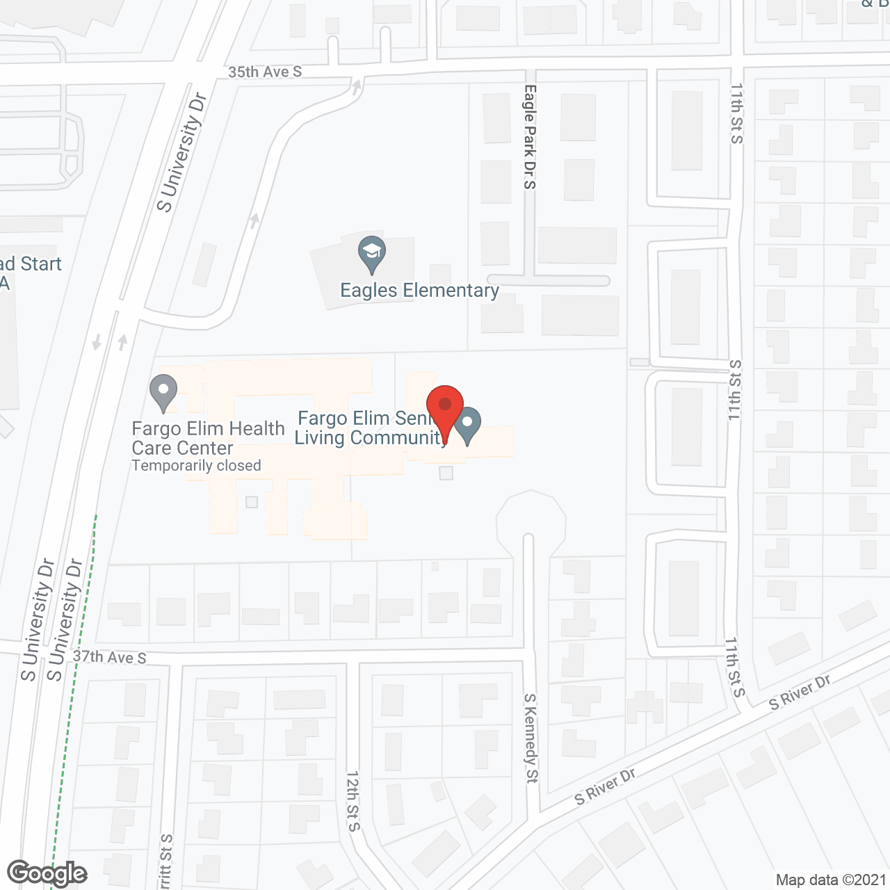 Map of the neighborhood around Fargo Elim Senior Senior Living Community
