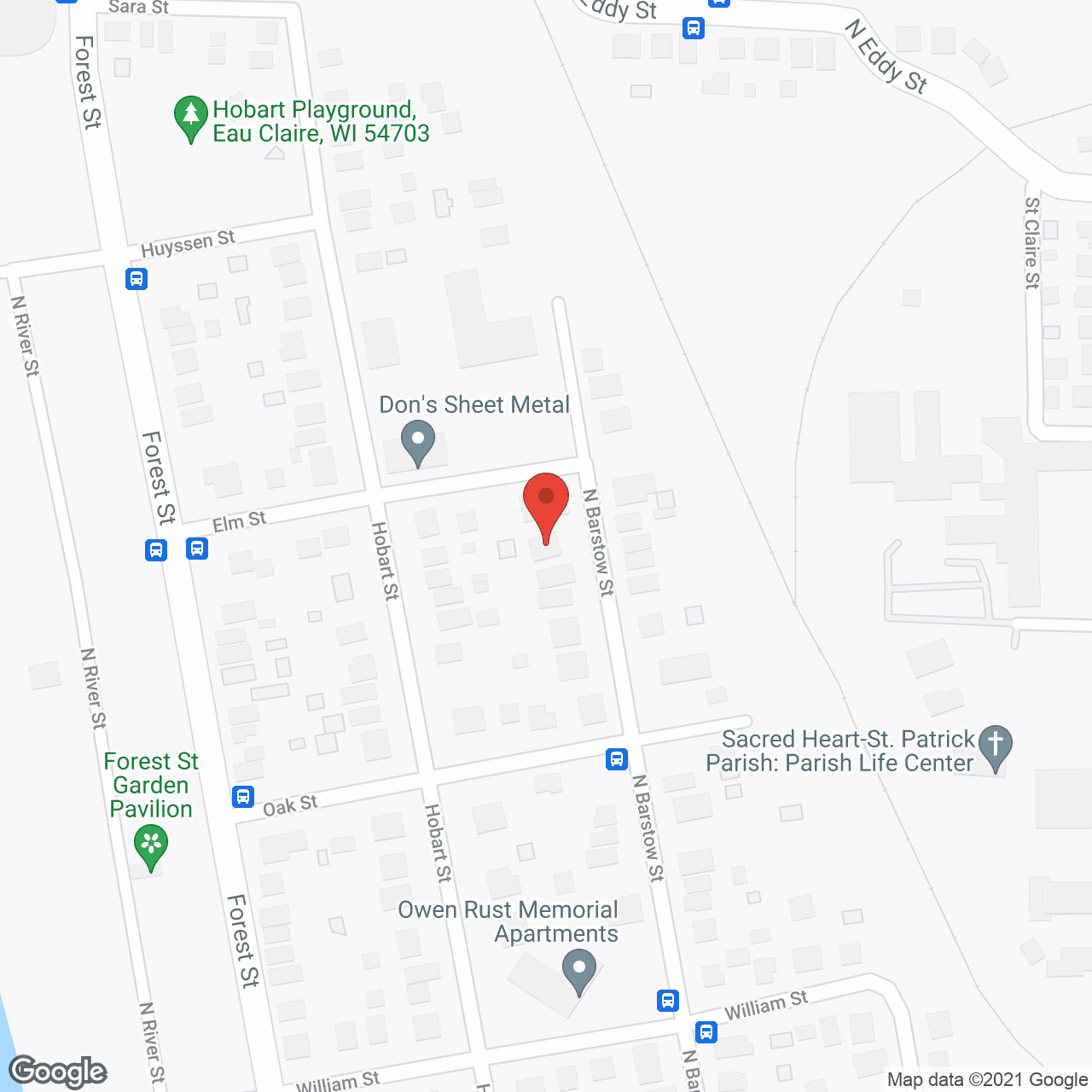 Map of the neighborhood around Triniteam House