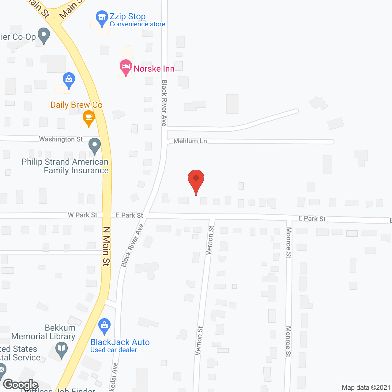 Map of the neighborhood around Bethel Home and Svc Inc