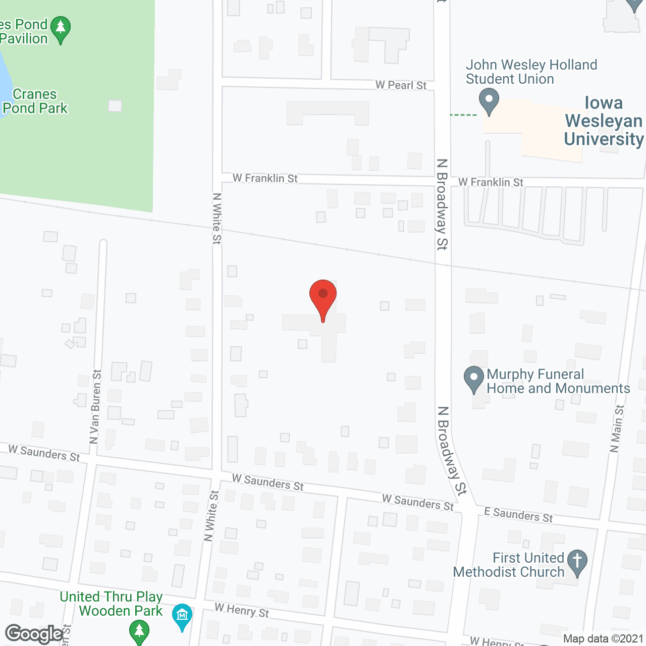 Map of the neighborhood around Pleasant Manor Care Ctr