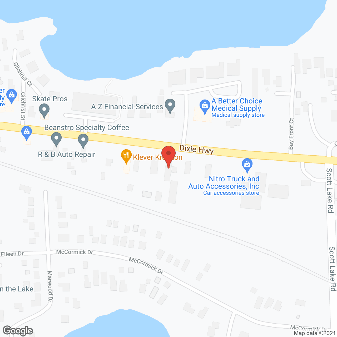 Map of the neighborhood around Freedom Adult Foster Care