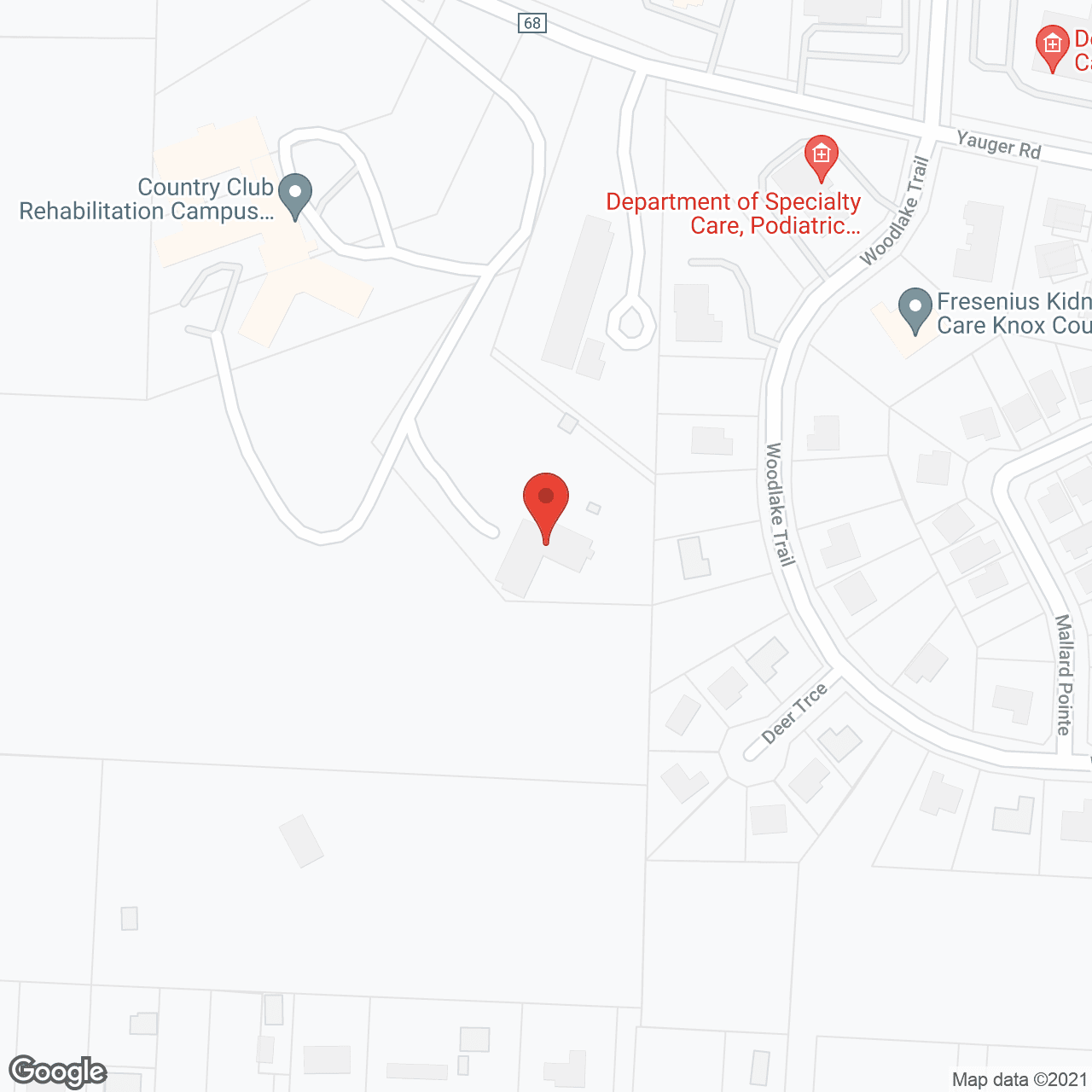Map of the neighborhood around Beech Tree Apartments