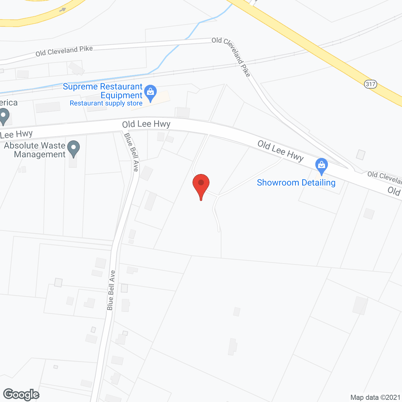 Map of the neighborhood around Summit Home