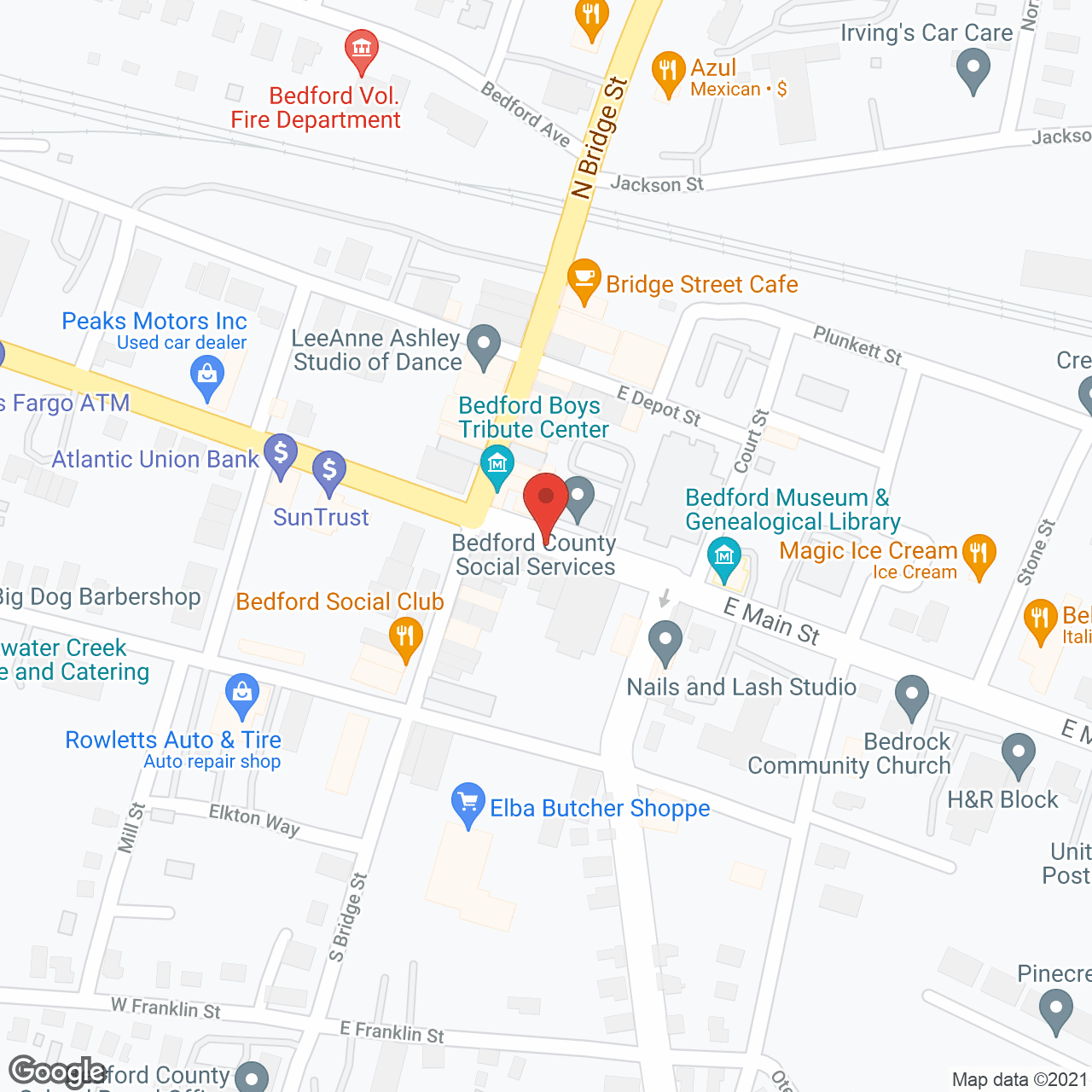 Map of the neighborhood around Otterburn Inn Home For the Age