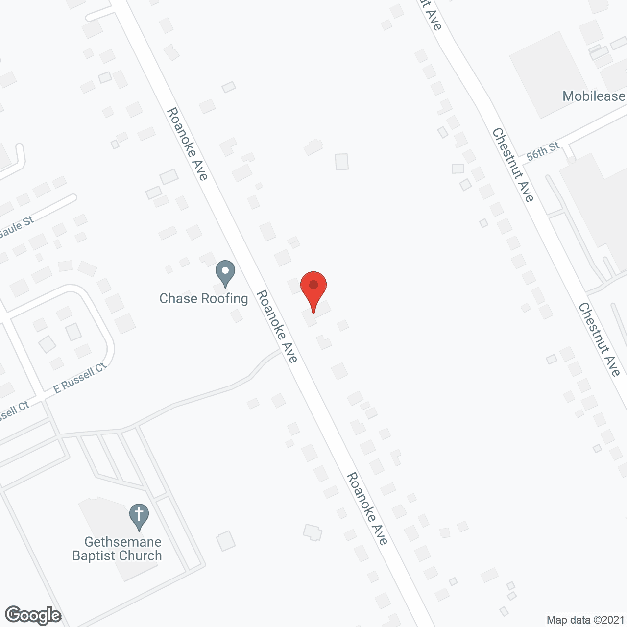 Map of the neighborhood around Hunthaven Elderly Adult Home
