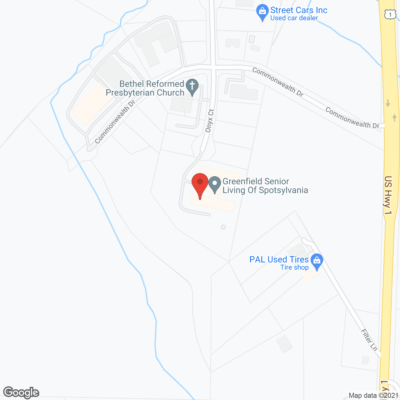 Map of the neighborhood around Cambridge Gardens