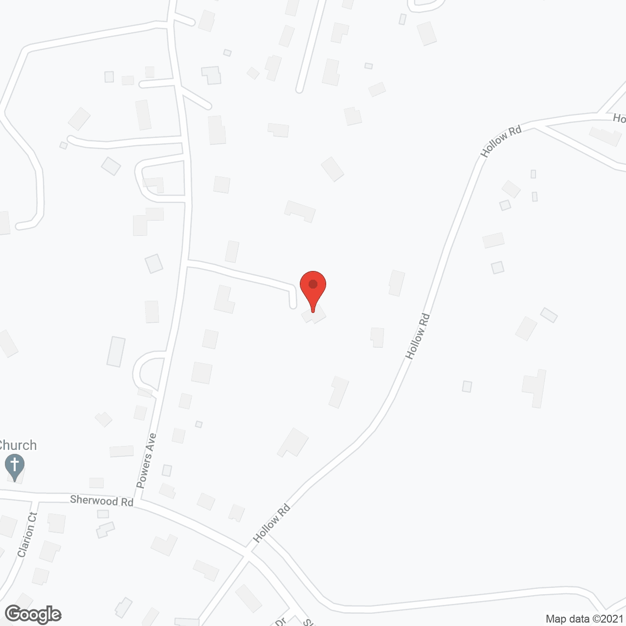 Map of the neighborhood around Dulaney Valley Assisted Living at Hunt Valley