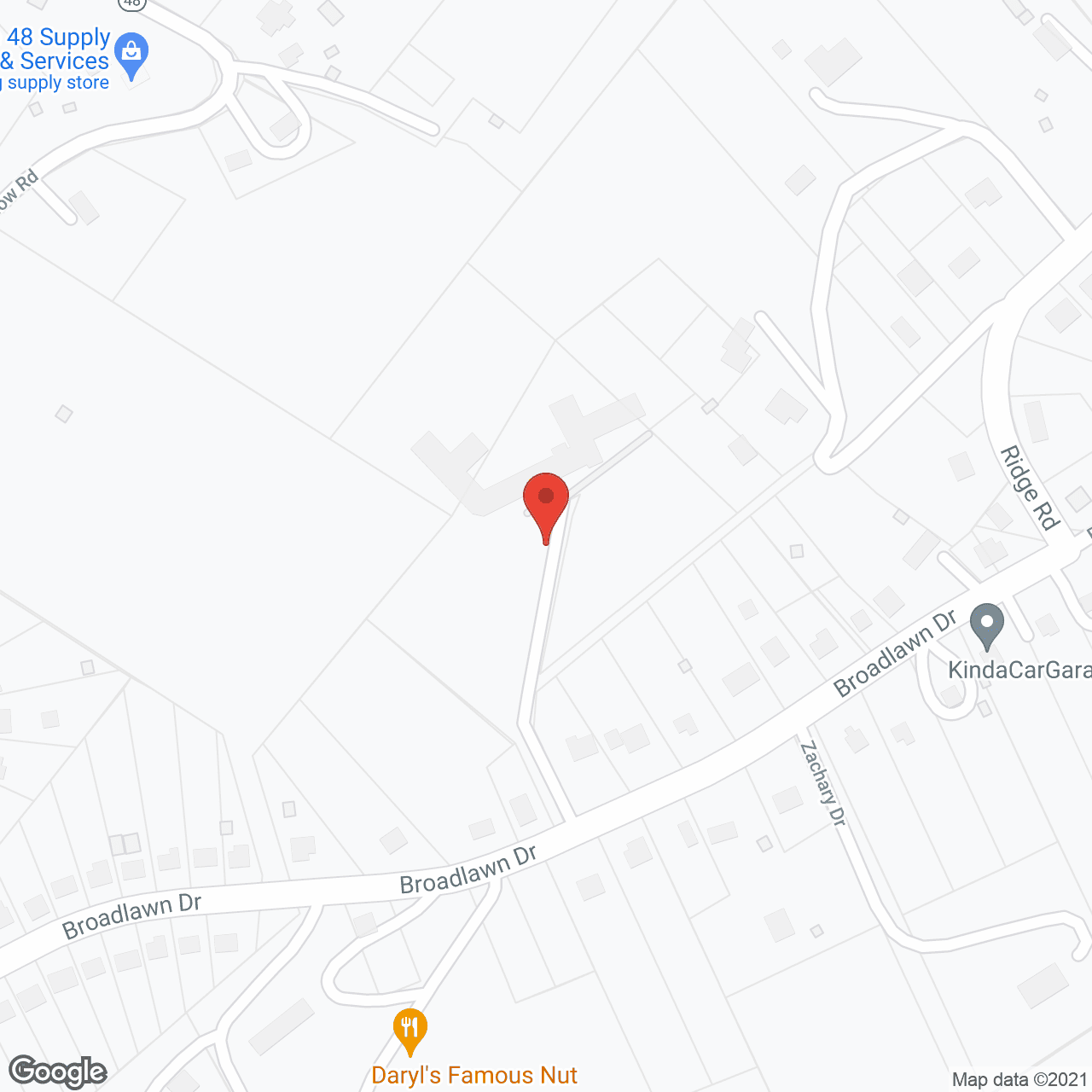 Map of the neighborhood around Mount Vernon of Elizabeth