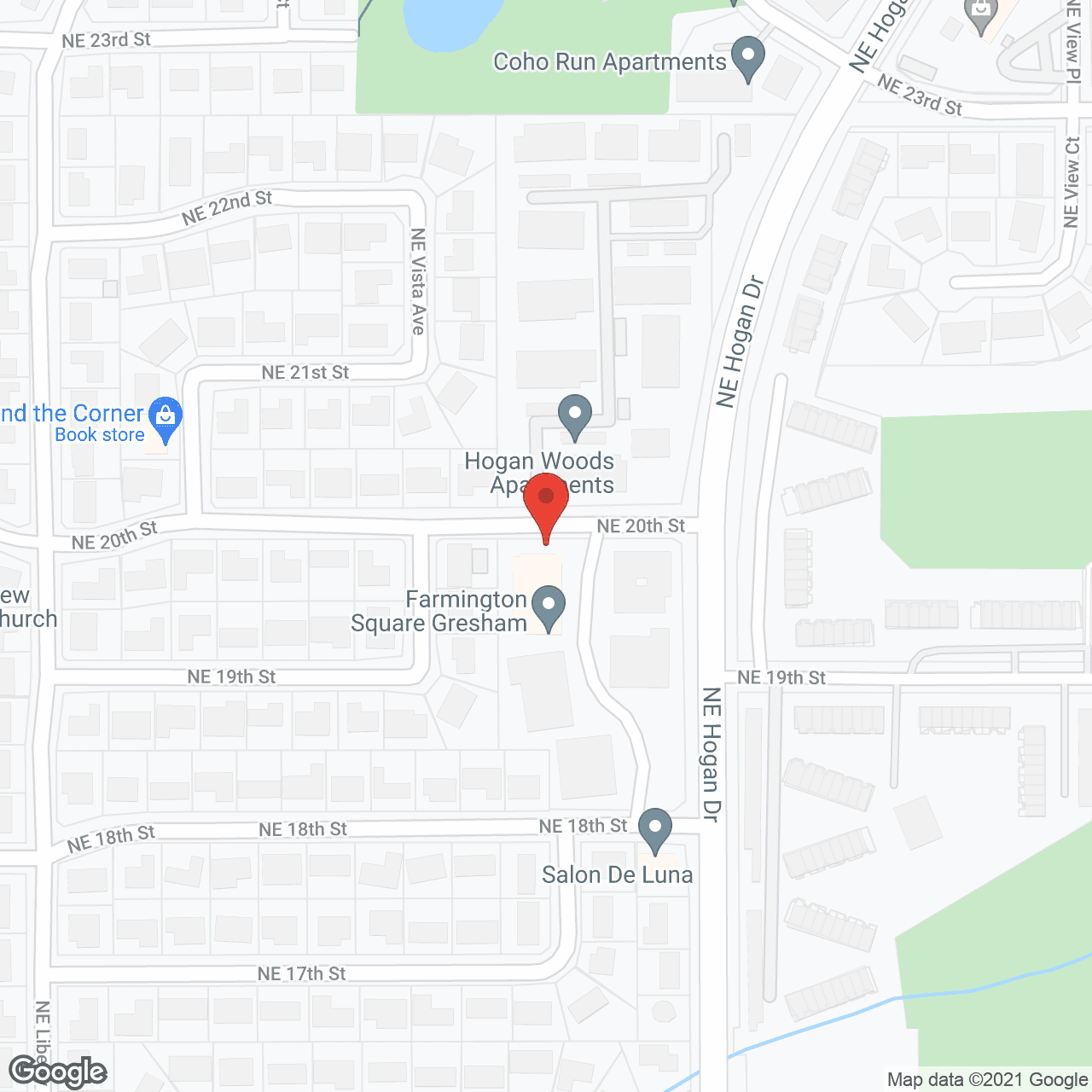 Map of the neighborhood around Farmington Square at Gresham