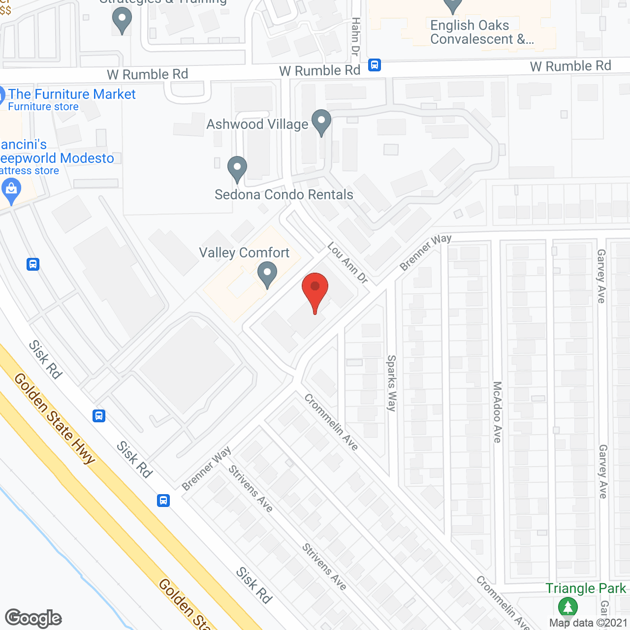 Map of the neighborhood around The Grove