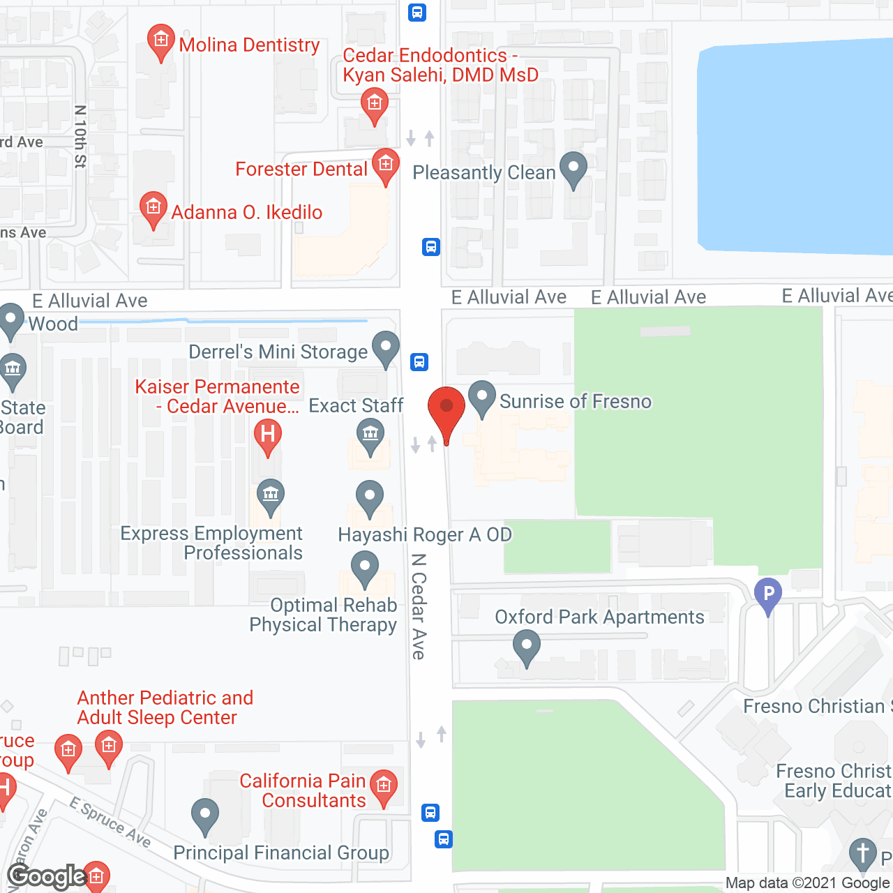 Map of the neighborhood around The Grove