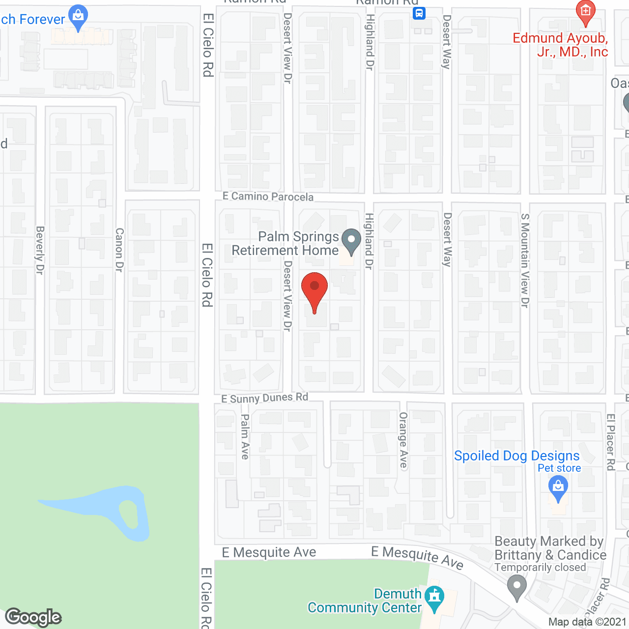 Map of the neighborhood around Carino's Quality Home Care II