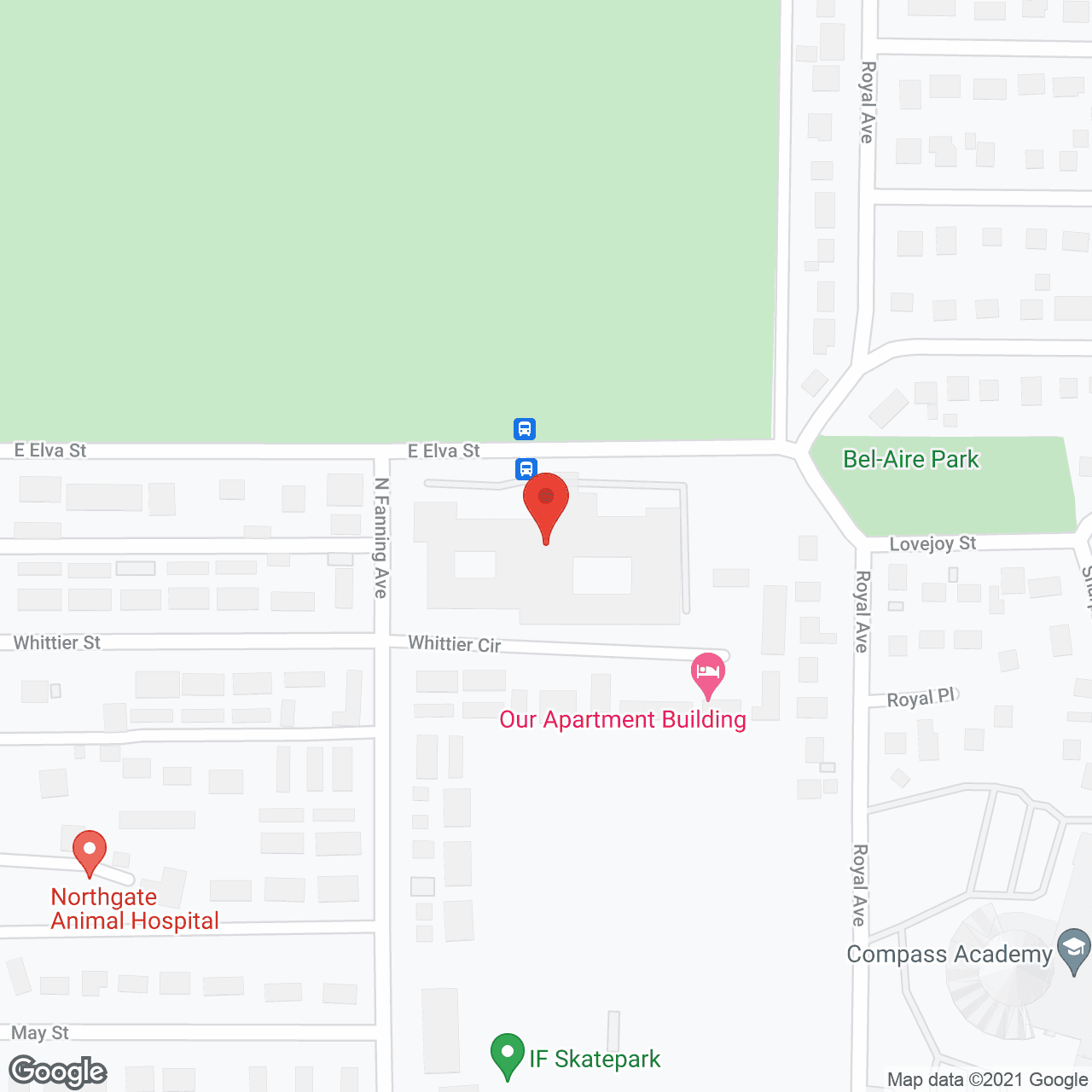 Map of the neighborhood around Good Samaritan Ctr